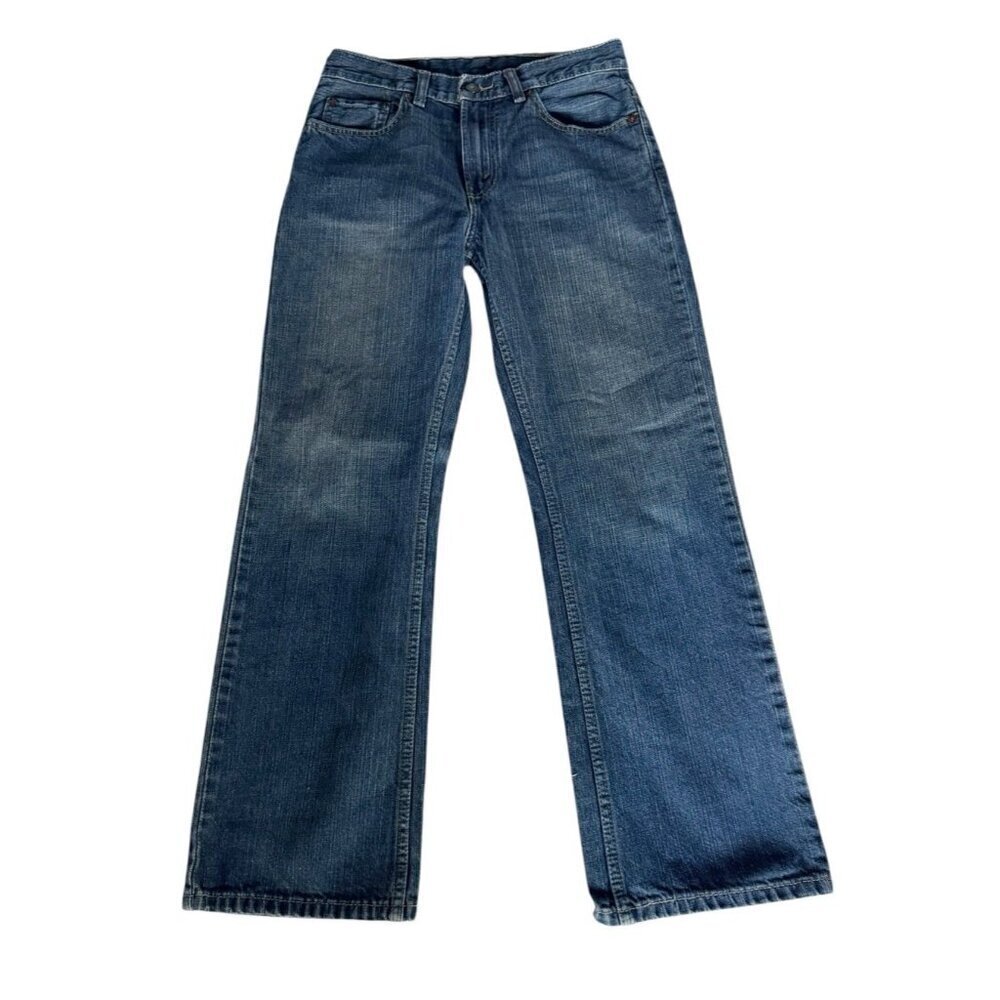 Levi's 527 Women's Sz 14 R 27 x 27 Bootcut Dark Wash Red Tab Denim Jeans